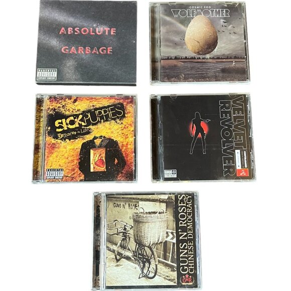 5-CD Rock Bundle: Garbage, Wolfmother, Sick Puppies, Velvet Revolver, GNR - Picture 1 of 12